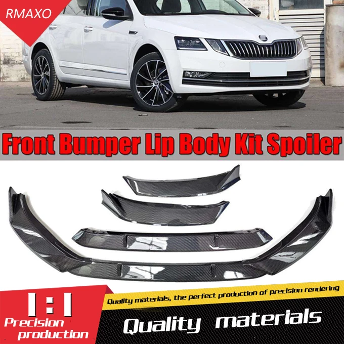 Для Skoda Octavia Комплект кузова спойлер 2018 2019 ABS задний бампер диффузор