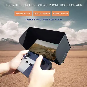 

Sunscreen Outdoor Screen Drone Accessory PU Leather Sun Hood Sunshade Cover Phone Monitor Remote Controller For DJI Mavic Air 2