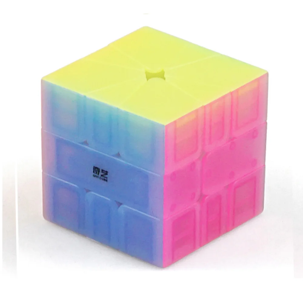 Jelly IQ-Cubes QiYi QiFa SQ1 секториальный 3x3 куб высокоскоростной куб головоломка магический Профессиональный обучающий куб magicos детские игрушки - Цвет: Jelly