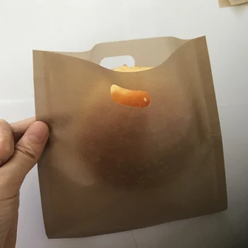 

grilled cheese sandwiches toast bag easy to reuse non-stick toast bag environmentally friendly food bag storage bag
