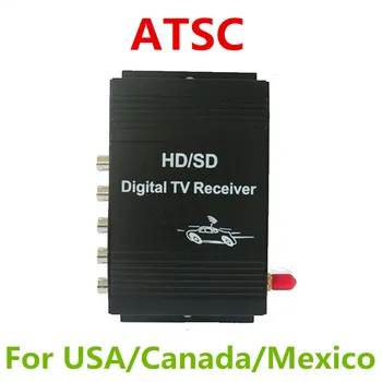 2019 nueva llegada ATSC coche digital televisión Portatil sintonizador FM caja registradora Canadá México-MHz Tv-box