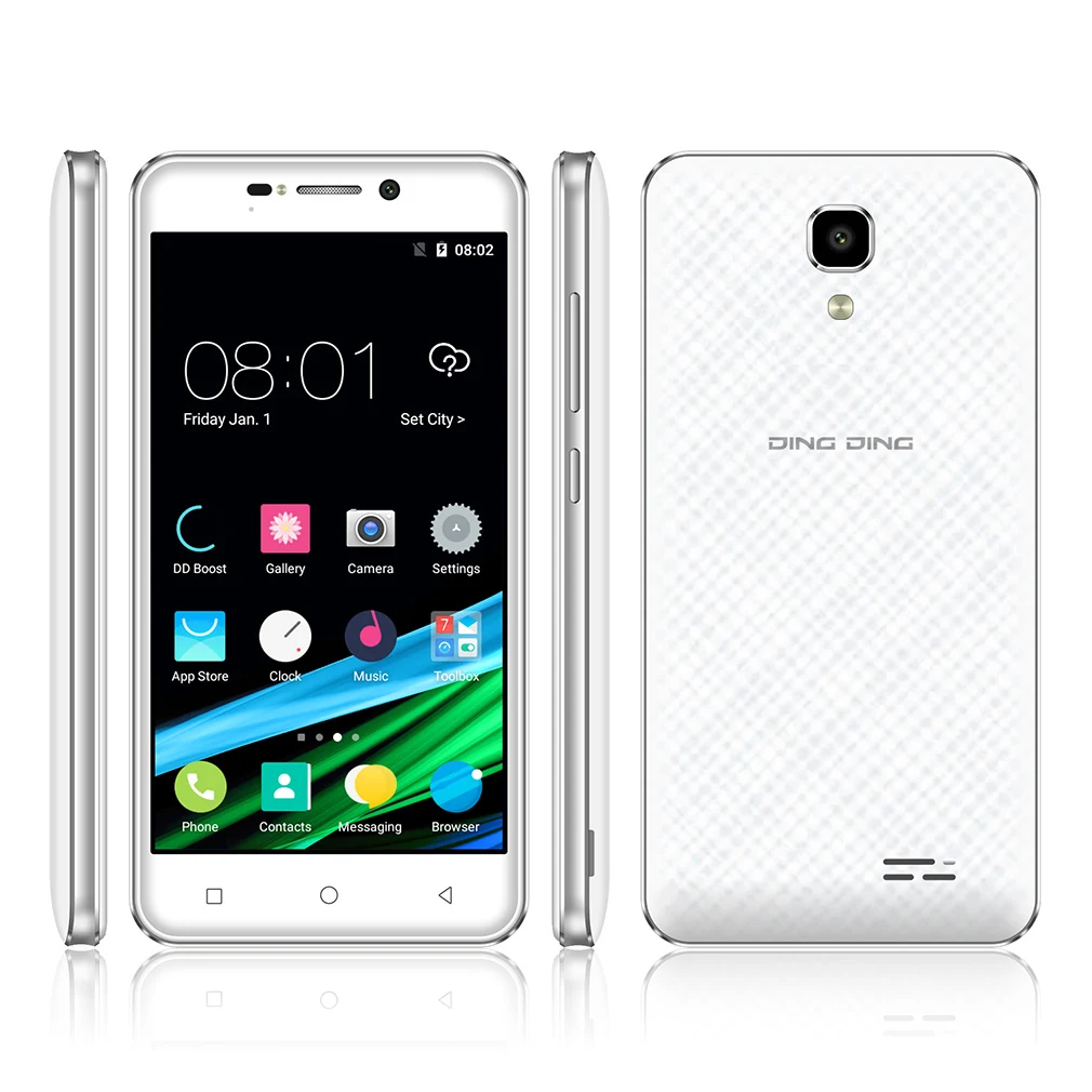 Ding 4,5 дюймов 3g смартфон мобильный телефон для Android Dual Sims двойной режим ожидания ЕС вилка 1750 мАч батарея