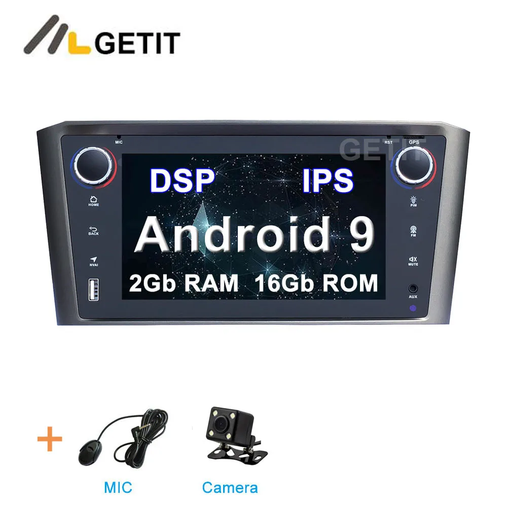 DSP ips 64G Автомобильный DVD стерео Мультимедиа Радио Android 10 для Toyota Avensis T25 2002-2008 - Цвет: DSP 2G CAMERA