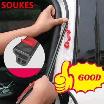 

L For BMW E46 E90 E60 E36 F20 X5 Ford Focus 2 3 1 Peugeot 206 307 308 Saab Car Door Sound Insulation Seal Strip Sticker