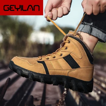 

Plus Size 46 Male Boots Winter Casual Sneakers Man Outdoor Shoes for Men Footwear Adult Krasovki High Quality Zapatos De Hombre