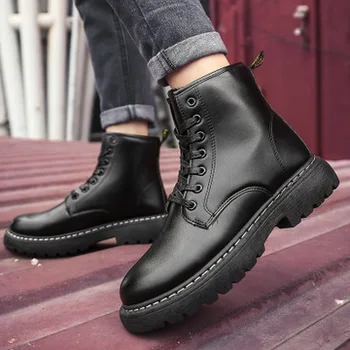 

Socks boots autumn and winter Martin boots men 2019 new boots men's British wind wild thick bottom plus cotton boots