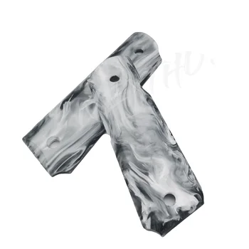 

TOtrait 2Pieces Colt 1911 Grips Marble acrylic Handle Full Size 1911 Accessories CNC acrylic Handle material