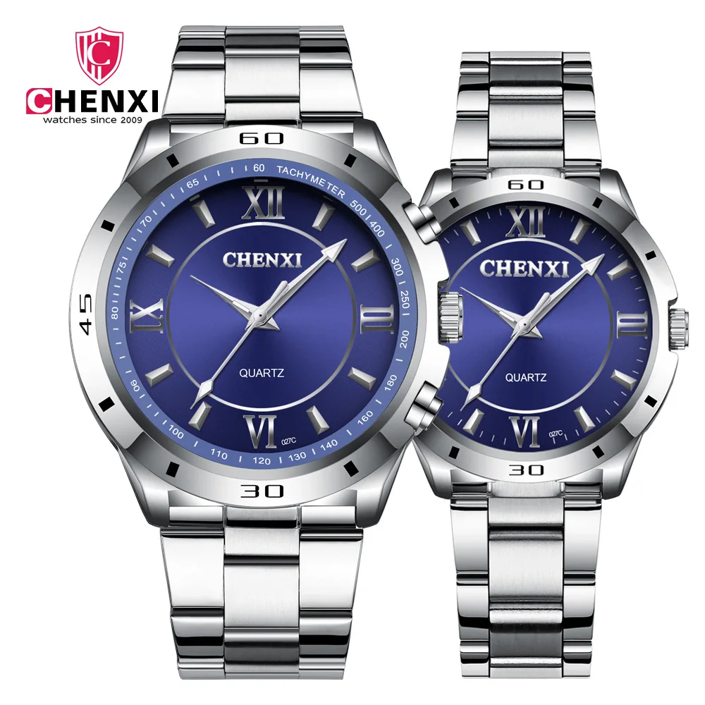 

Supply of Goods Dawn Brand Quartz Watch Couples Watch Steel Band Business MEN'S Watch Women's 027c