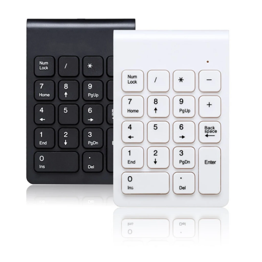 2.4G Numeric Keypad Wireless Financial Keypad With Mouse 18 Keys Number Pad Portable Silent Financial Accounting Keyboard