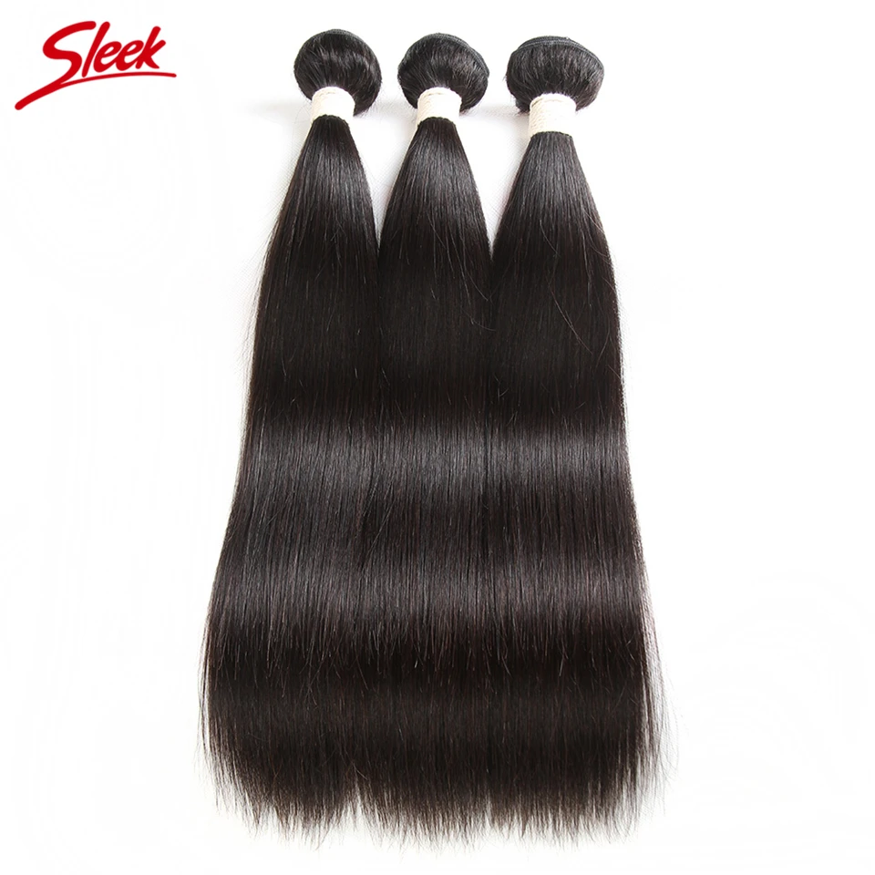 

Sleek Peruvian Straight Hair Weave Bundles 8 To 30 Inches Hair Extension Remy Human Hair Bundles Free Shipping