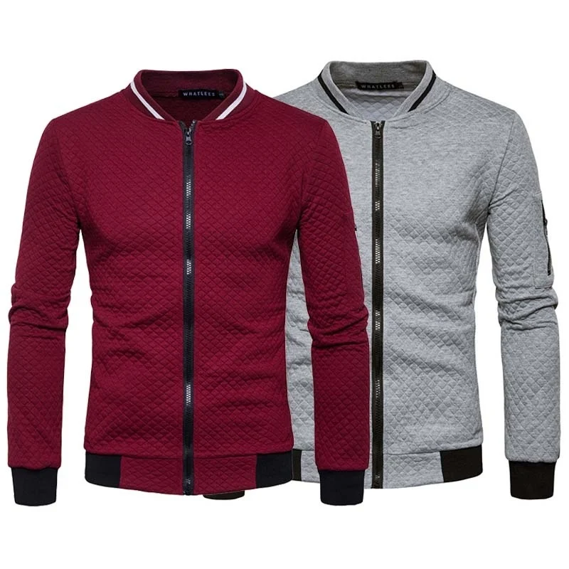 

ZOGAA 2019 Autumn Men's Jackets Thin Zipper Stand Collar Casual Short Coats Solid Slim Jacket Overcoat for Male Clothing