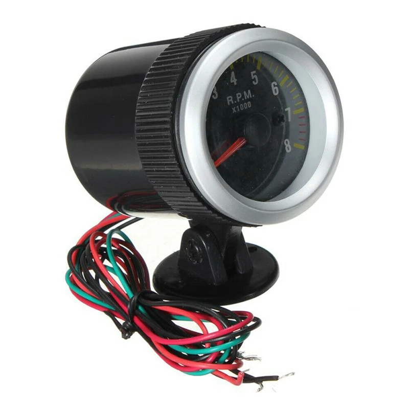 2 Inch 52MM Tachometer Gauge 0-8000 RPM for 4 6 8 Cylinder Engines 12V Vehicle | Автомобили и мотоциклы