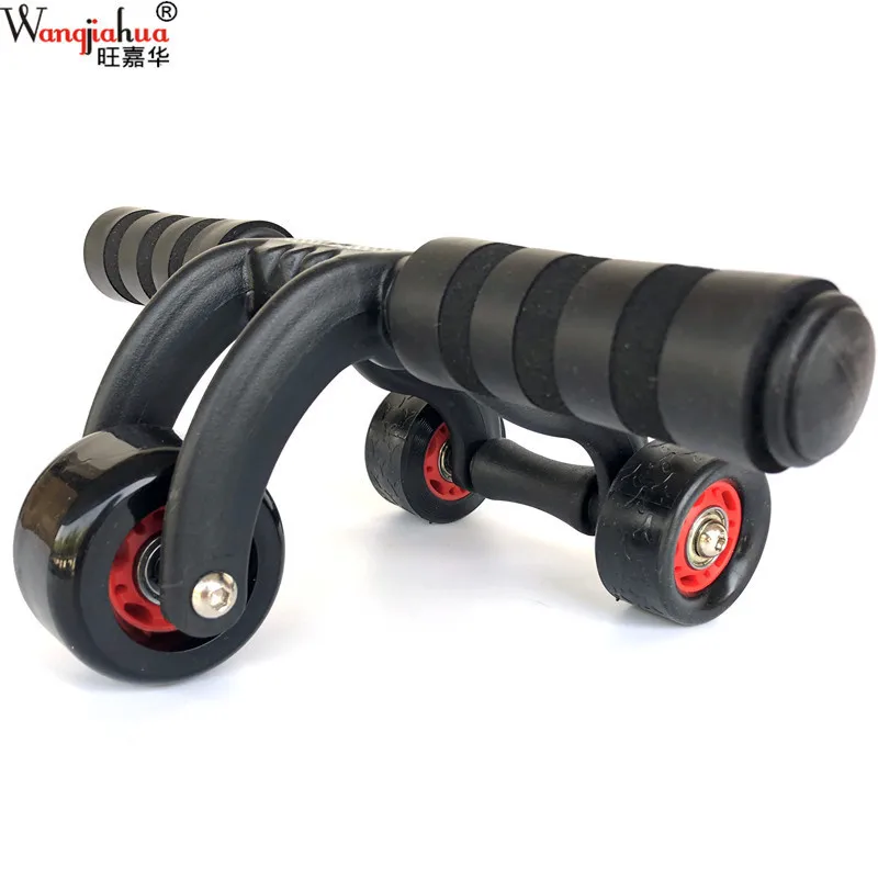 

Three-Wheel Power Roller Bearing Abdominal Wheel AB Rocket Roller Multi-functional Household Fitness Equipment Wish Cross Border