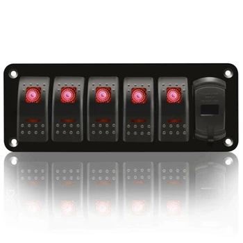 

12V / 24V Rocker Switch Accessories Panel kit Circuit Voltage Waterproof Car