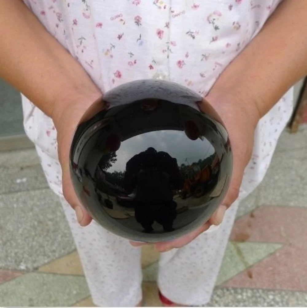 1000g/500g/250g Natural Black Obsidian Sphere Large Crystal Ball Healing Stone | Дом и сад