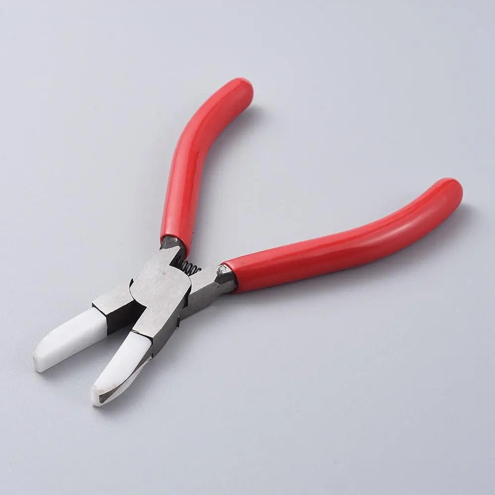 1pcs Carbon Steel Jewelry Plier Short Chain-Nose Plier Flat Nose Pliers For  Bend Metal Wire