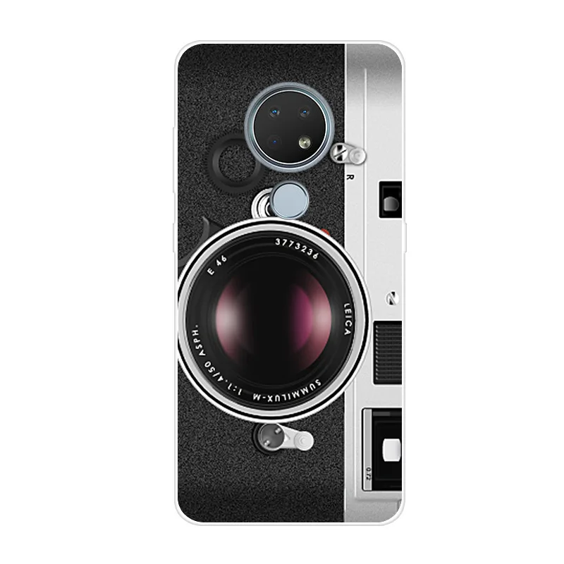 Цвет: желтый Для Nokia 7,2 чехол силиконовый Печатный Мягкий чехол на заднюю панель телефона для Nokia 7,2 TA-1181 TA-1196 чехол Fundas TPU Couqe для Nokia7.2 Capas - Цвет: Цвет: желтый