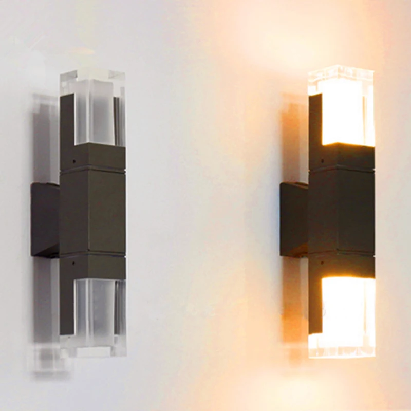 

2019 novel creative two-way head waterproof outdoor wall lamp high temperature resistance rust prevention