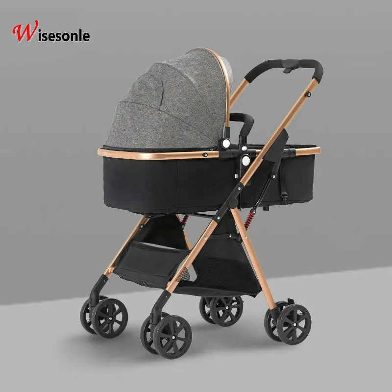

lightweight baby stroller easy folding portable baby cart two way pushing Russia free shipping