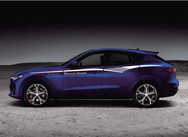 World Datong, спортивные полоски, автомобильные наклейки для Maserati Levante Mark Levinson, автомобильные наклейки с обеих сторон