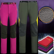 Новые походные брюки мужские водонепроницаемые флисовые зимние уличные брюки спортивные походные велосипедные лыжные флисовые брюки