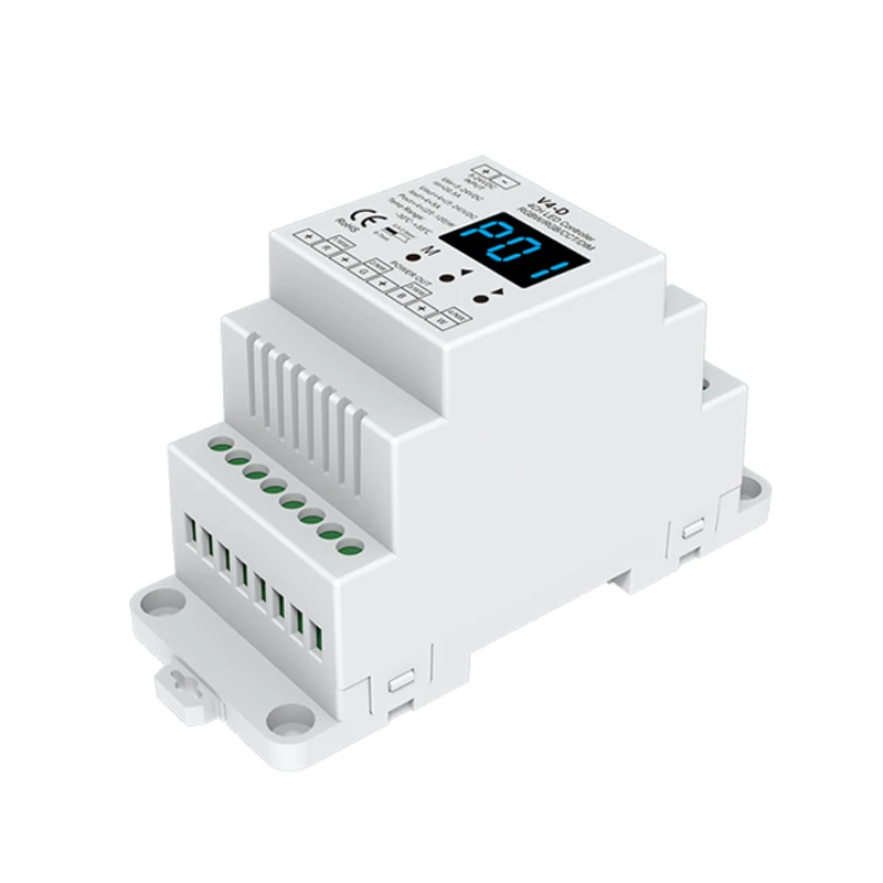 Новая сенсорная панель Led RGBW контроллер 100 V-240 V 4 Zone 2,4 GHz RF пульт дистанционного управления T14 86mm настенный контроллер и V4-D беспроводной приемник