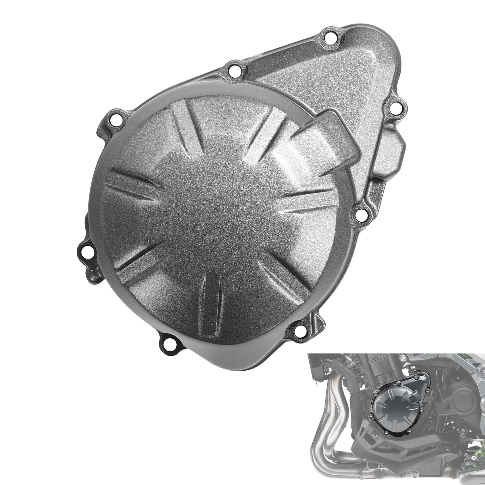 Left Stator Engine Cover Crank Case For Kawasaki Z900 Z 900 ABS 2017-2022