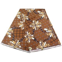 Хлопок Анкара ткань настоящий воск принт Tissu воск Африканский батик Ткань 6 ярдов/шт Африканский принт Анкара ткань