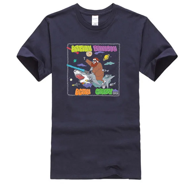 ACTION BRONSON - ACTIN CRAZY MIXTAPE ALBUM ART HIP HOP RAP T-SHIRT TEE | Мужская одежда