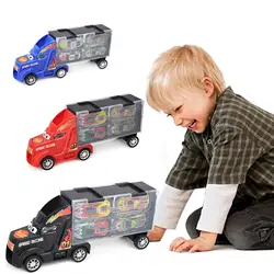 Besegad 1 шт. транспорт Грузовик 4 мини сплава отступить Автомобили игрушка для детей на день рождения Рождество фестивали подарок