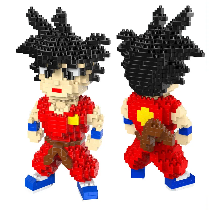 

Cartoon Diamond Brick Dragon Ball Z Young Son Goku Cloud Block 3D DIY Model Microbuilding Blocks Toy For Children