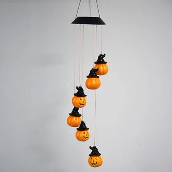 

Wind Chime Light Courtyard Garden Led Halloween Decoration Festival Outdoor Solar Powered Yard Waterproof Hanging Lamp Party
