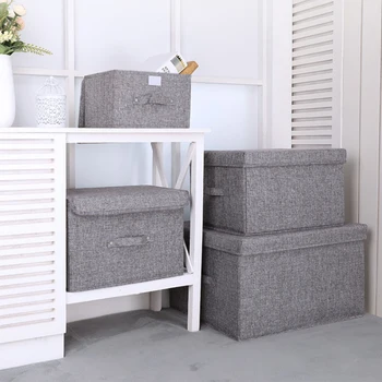 

Sale 2 Pcs Storage Box Home Decor Foldable Storage Bins Kit Linen Home Wardrobe Clothes Foldable Holder Closet Organizer Bag D30