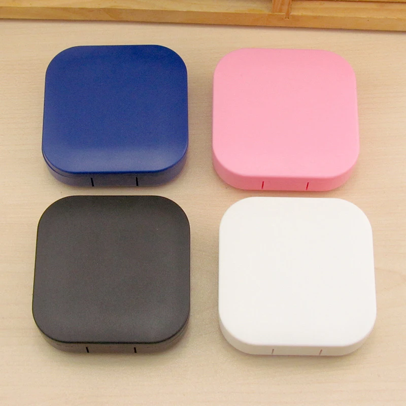 Contact Lens Case Portable Plastic Contact Lens Case for Men and Women