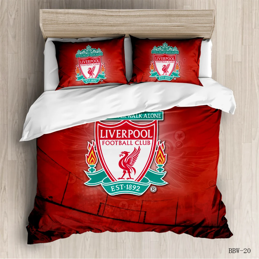 

3D Printing 3Pcs Sport Series Soft Duvet Pillow Cover Football Basketball Rugby Bedding Football Club Bed Sets Twin Single Duvet