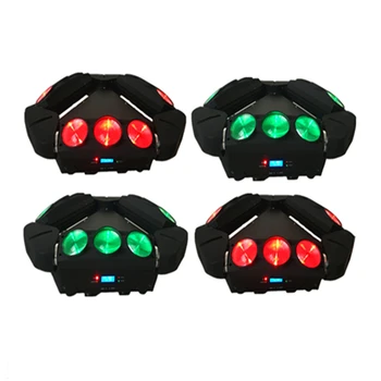 

4pcs Mini LED Spider Light/9X10W LED Beam Moving Head Light/RGBW 4in1 LED Wash Beam Effect Stage Lighting For Bar Nightclub DJ