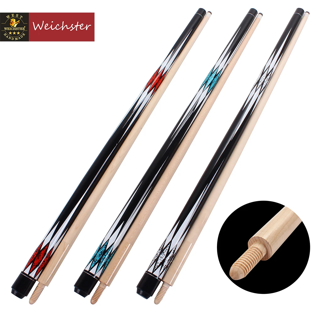 Weichster 3 Cuscino Carom Biliardo Stecca Da Biliardo Stecca In Legno Con Guanto