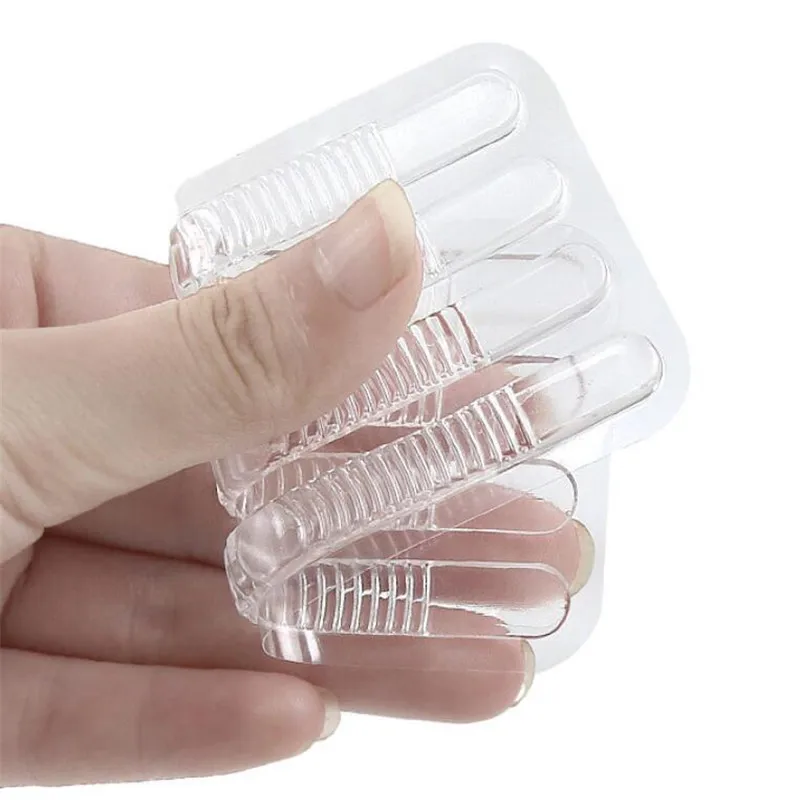 Shoe Back Heel Inserts Silicone Gel Pads Cushion Liner Grips Adhesive Foot Heels Protect Cushion Insert Pads 4pcs