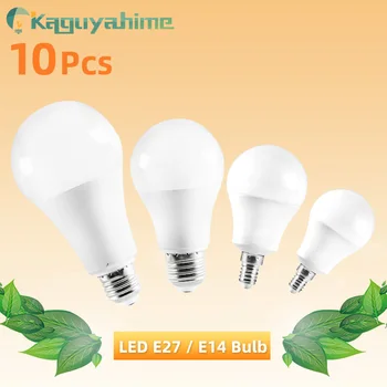 

Kaguyahime 10Pcs E27 Bulb E14 LED Lamp 3W 6W 9W 12W 15W 20W Light Home Light 220V 240V Warm White Cold White Spotlight Lampadas