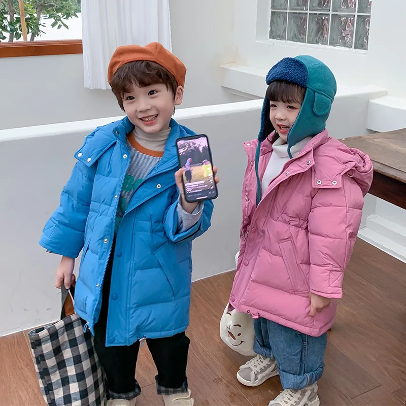 

Children's Fall/Winter Mid-Length Down Jacket And Winter Men's And Women's Children's Down Jacket