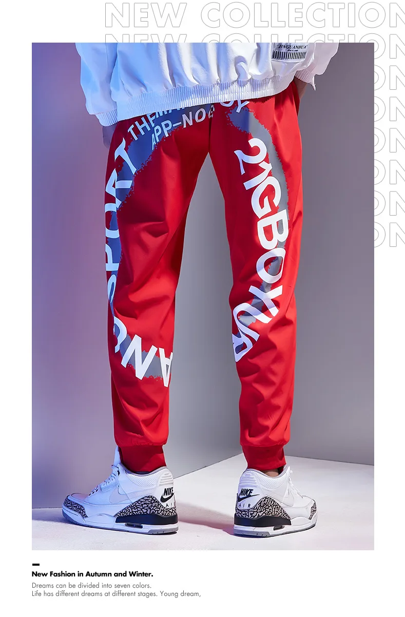 Hip Hop Streetwear Men Trousers Sweat Pants Men's Male Trousers Sports Pants Male Man Casual Tracksuit Trousers Gym Clothing
