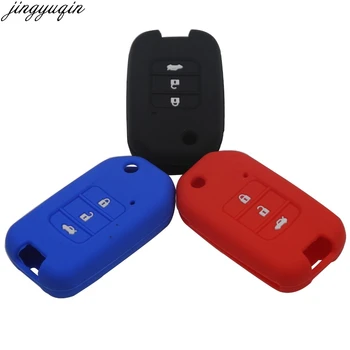 

Remote 3B Silicone Foldling Car Key Fob Cover Case For Honda Civic CR-V HR-V Accord Jade Crider Odyssey 2015-2018 Protector
