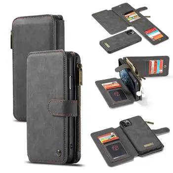 

Detachable Flip Leather Cases For iPhone 11 Pro Max 2019 New Business Wallet Phone Cover For iPhone 11/ 11Pro / 11Pro Max