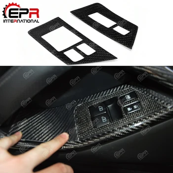 

For R35 GTR Carbon Fiber Window Switch Control Panel LHD GT-R Tuning Window Control Cover For R35 Interior (Also Fit R35 MY17)