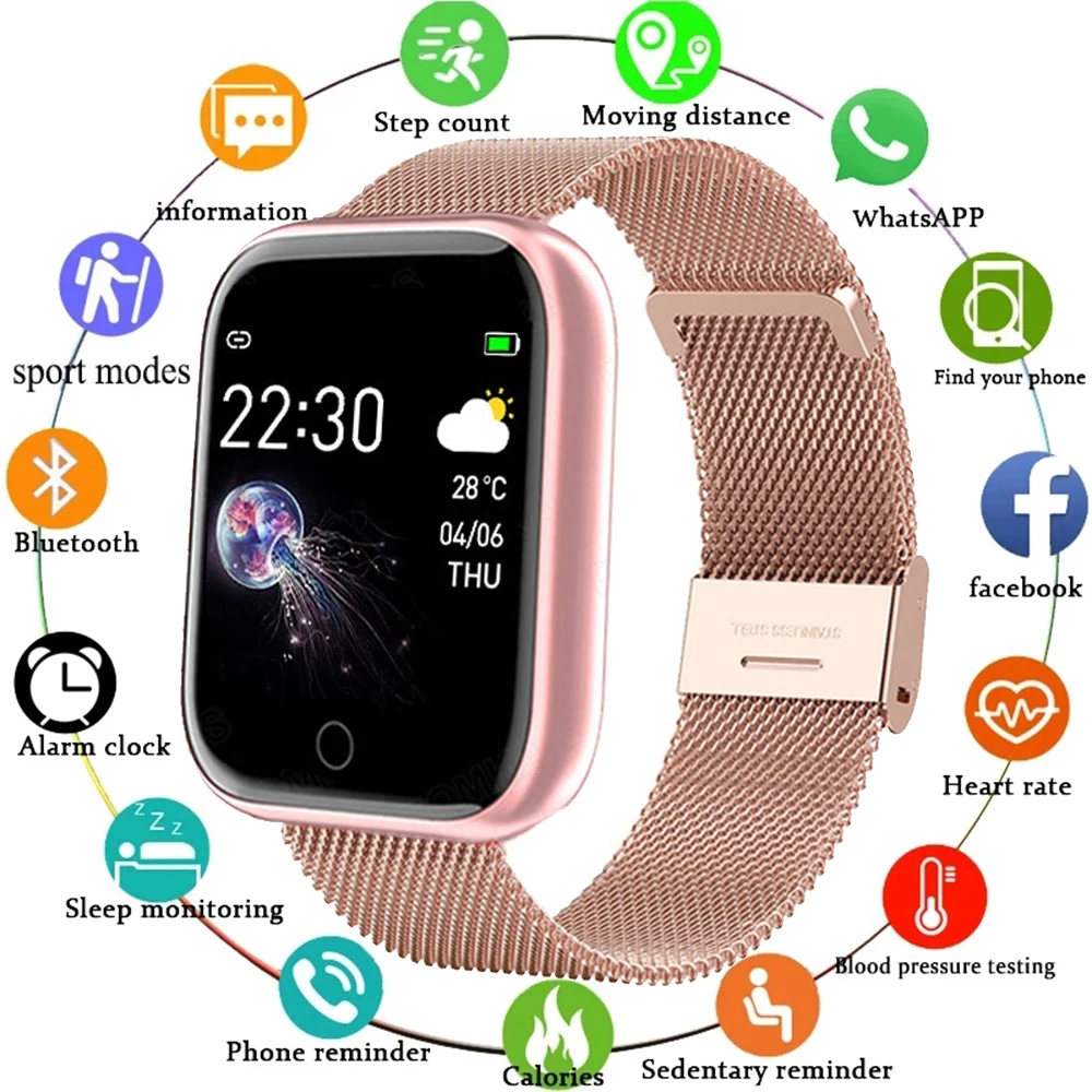 Latest I5 New Sport Waterproof Smart Watch Man Women Bluetooth Clock For Apple IPhone Xiaomi Heart Rate Fitness Tracker PK HW |