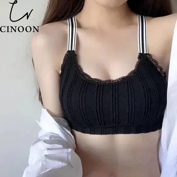 

2020 New Arrival Women Push Up Lace Sexy Lingerie Solid Color Wireless Breathable Sleep Sports Bra Bralette Underwear Lingerie