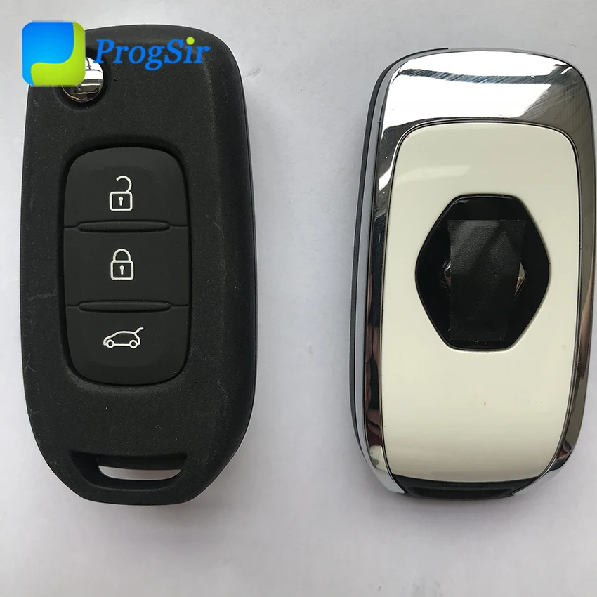 

Original Genuine 3 Button 434MHz FSK Flip Remote Control Key For Renault Megane 4 Captur Kadjar Symbol With HiTag AES 4A Chip