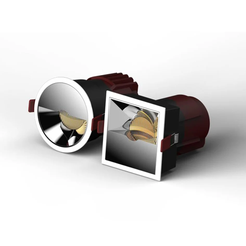 Round cob led ceiling lamp 7W 12W 20W 30W led spot down lamp polarized lighting led wall washering lamp