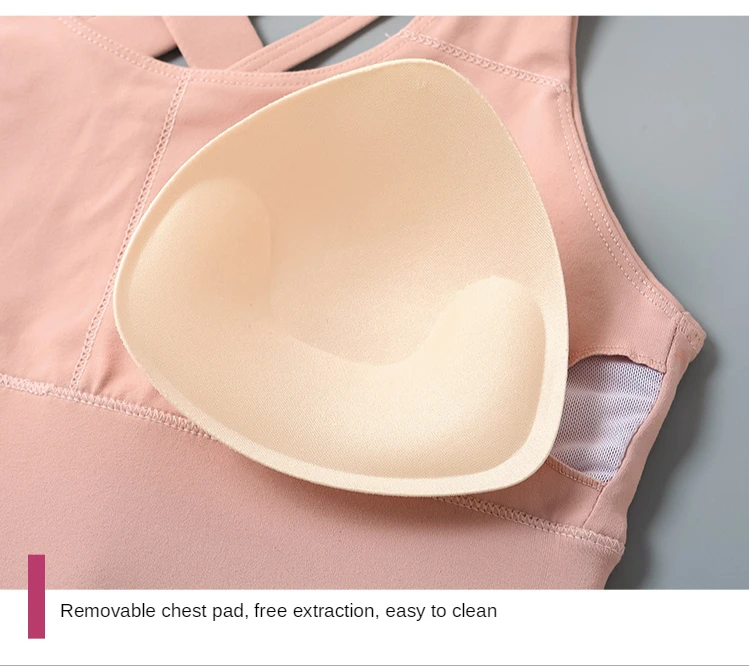 Women Sports Bra Push Up Crop Top Female Fitness Gym Bra Hollow Breathable Top Running Yoga Bra Athletic Sportswear Big size