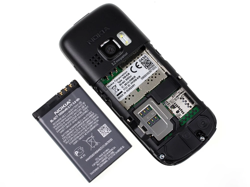 Original Nokia 6303 Classic 2G GSM Mobile Phone Unlocked 2.2'' Display FM Radio 3MP Camera CellPhone Russian Keyboard DumbPhone second hand iphone